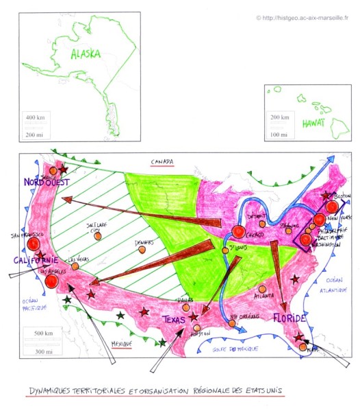 croquis dynamiques territoriales et organisation régionhal